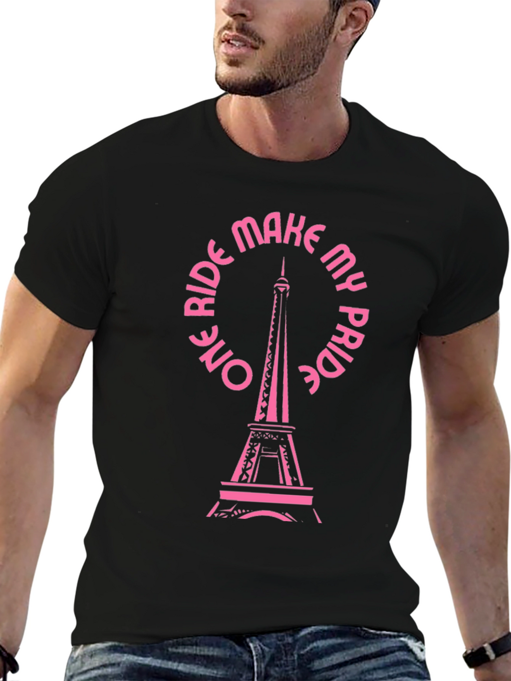 Paris Pride Black Graphic Tee