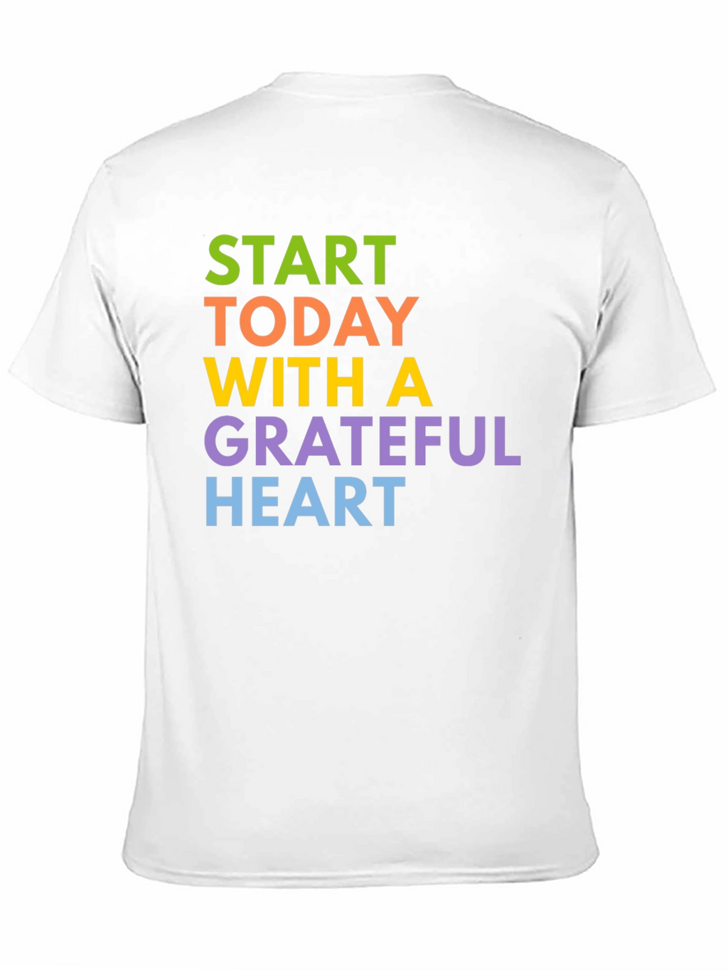 Grateful Heart Graphic Tee - Positive Vibes Black T-Shirt