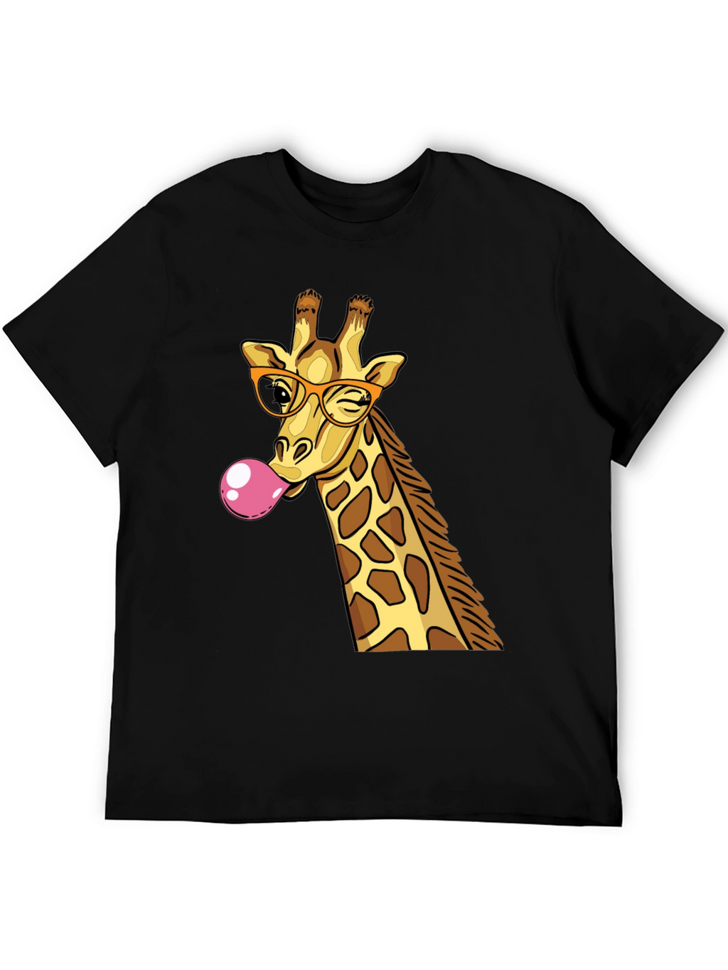 Giraffe Bubble Gum Graphic T-Shirt