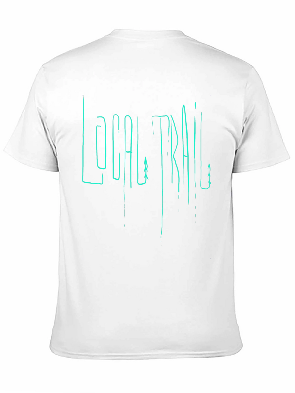 Local Trail Graphic Print Mens Black T-Shirt