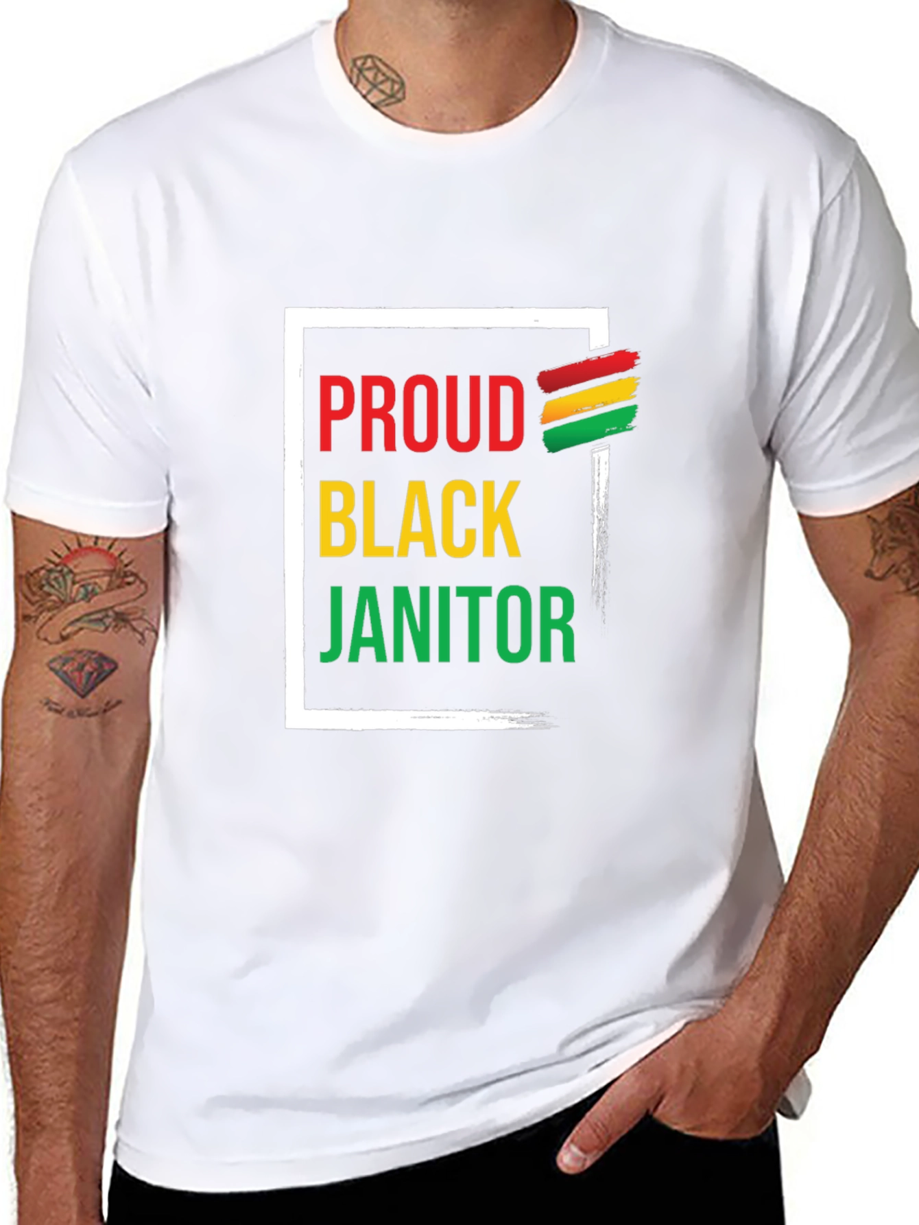 Proud Black Janitor Graphic Tee