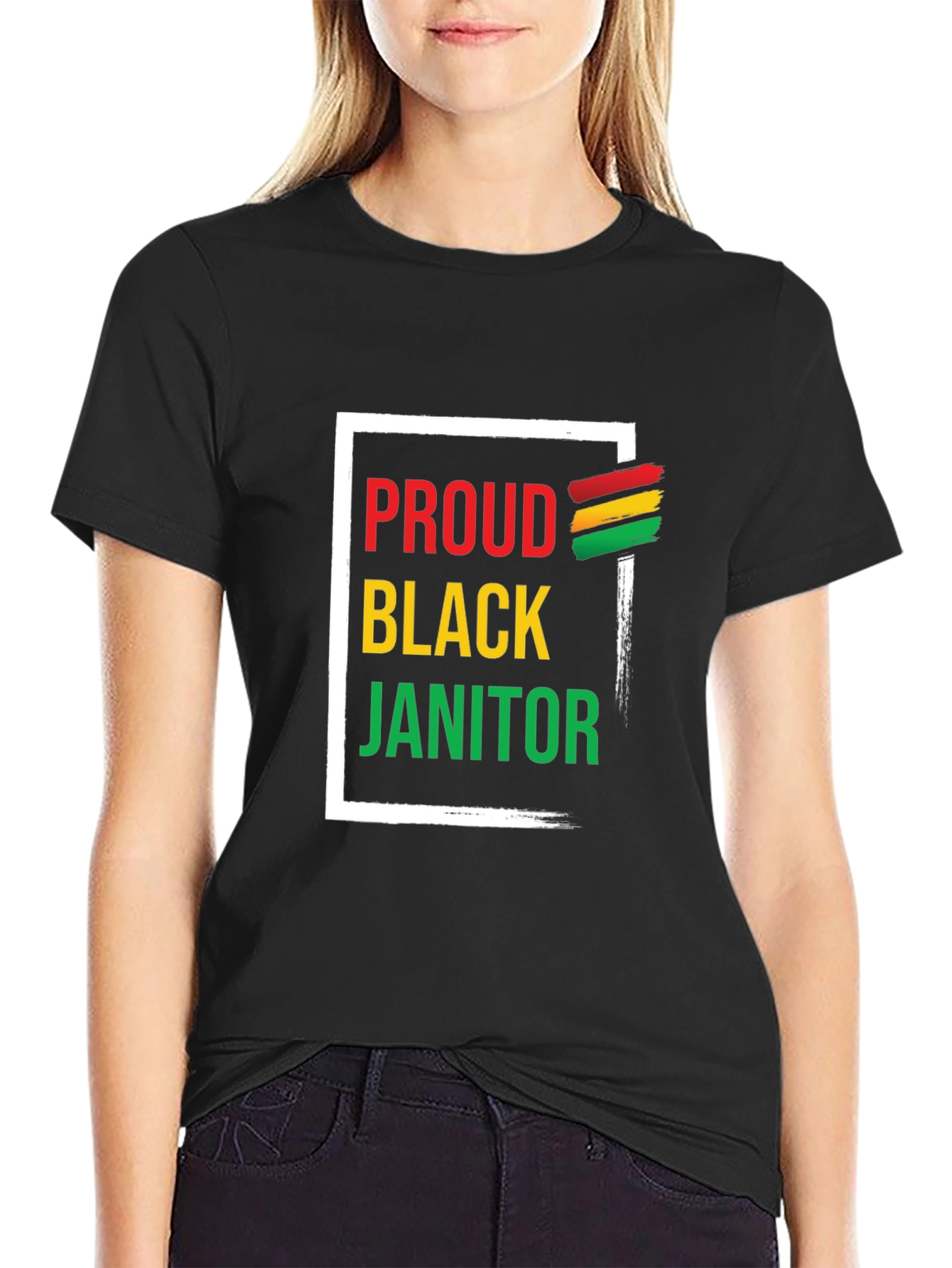 Proud Black Janitor Graphic Tee