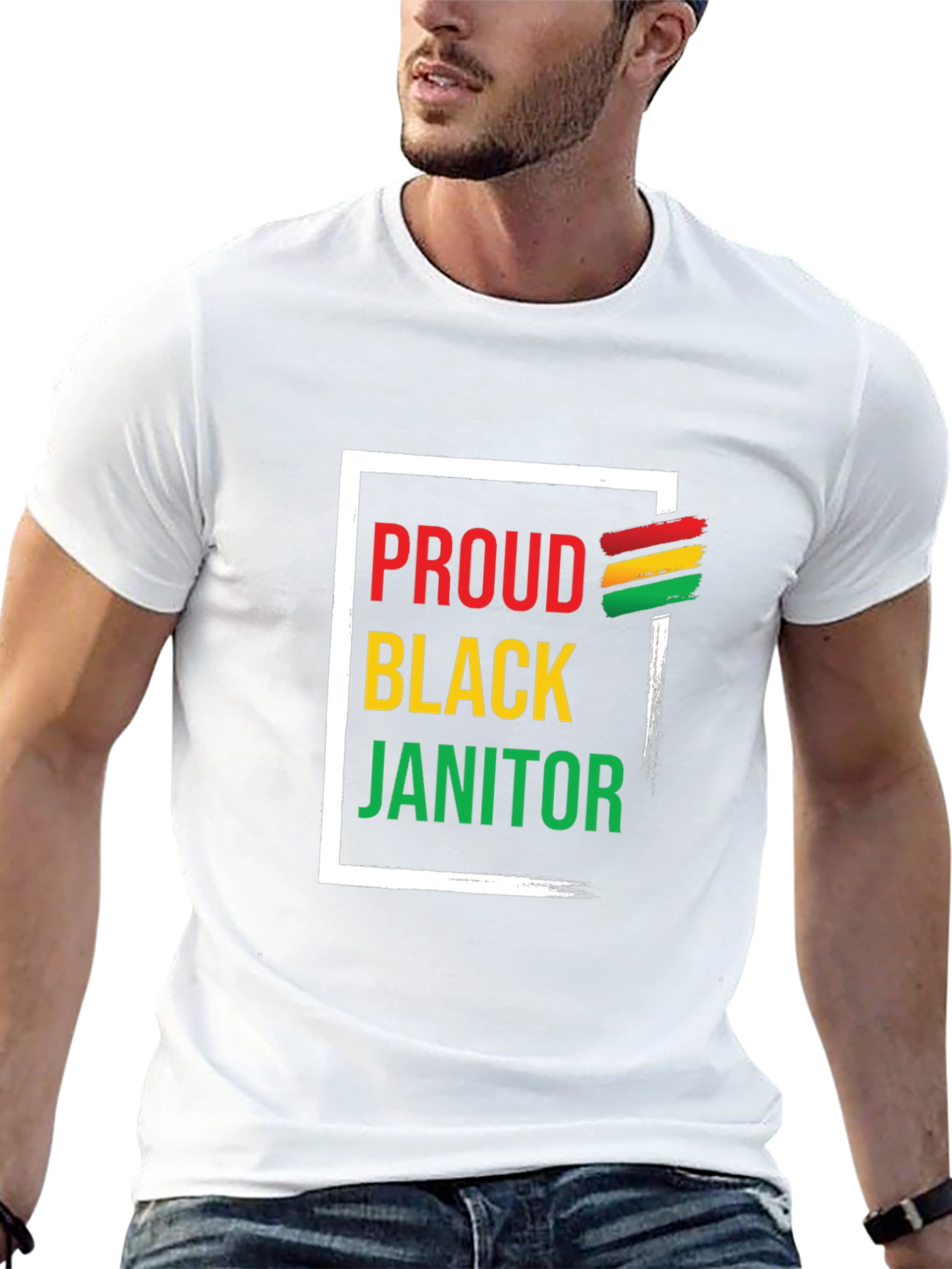 Proud Black Janitor Graphic Tee