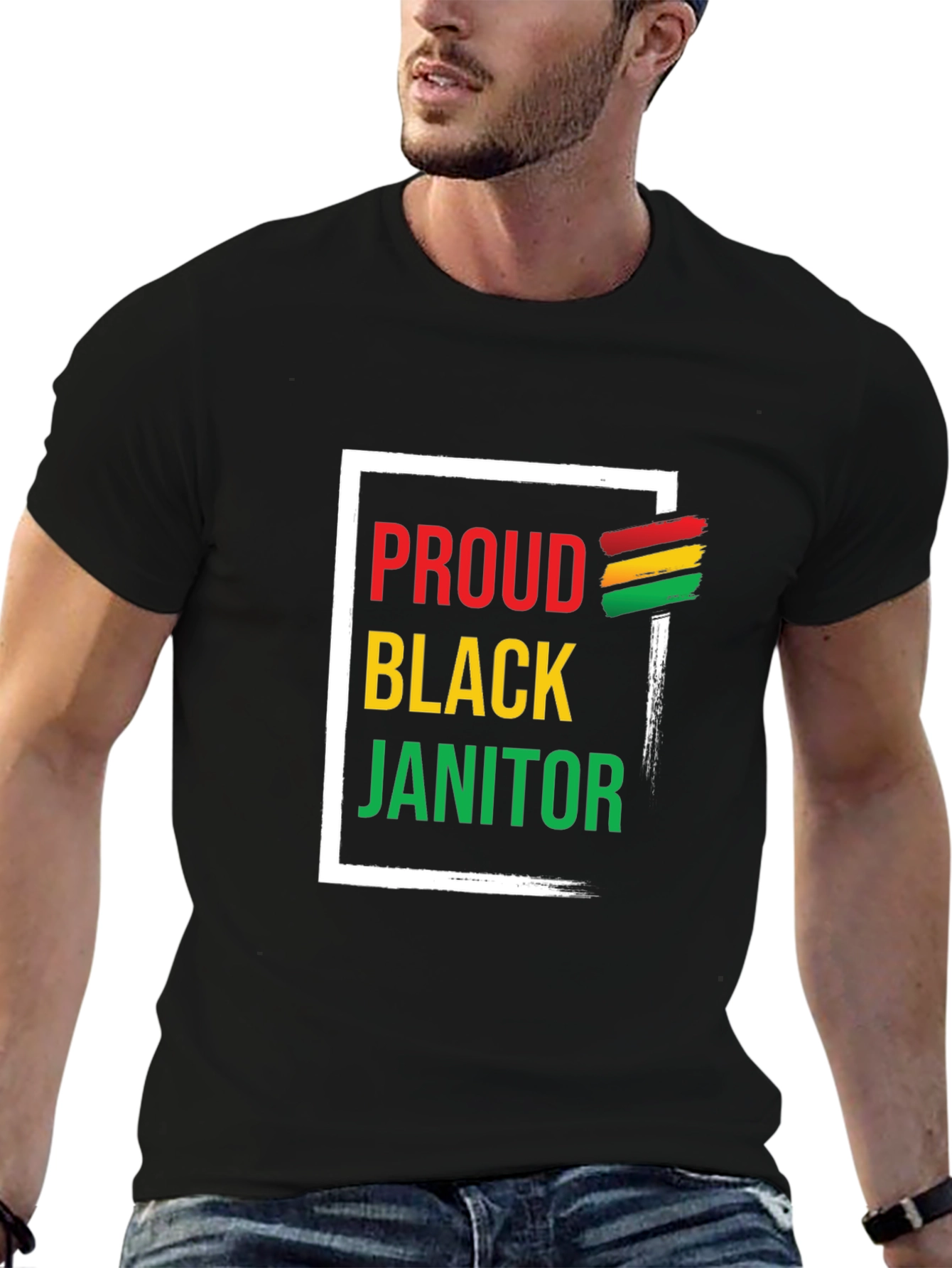 Proud Black Janitor Graphic Tee