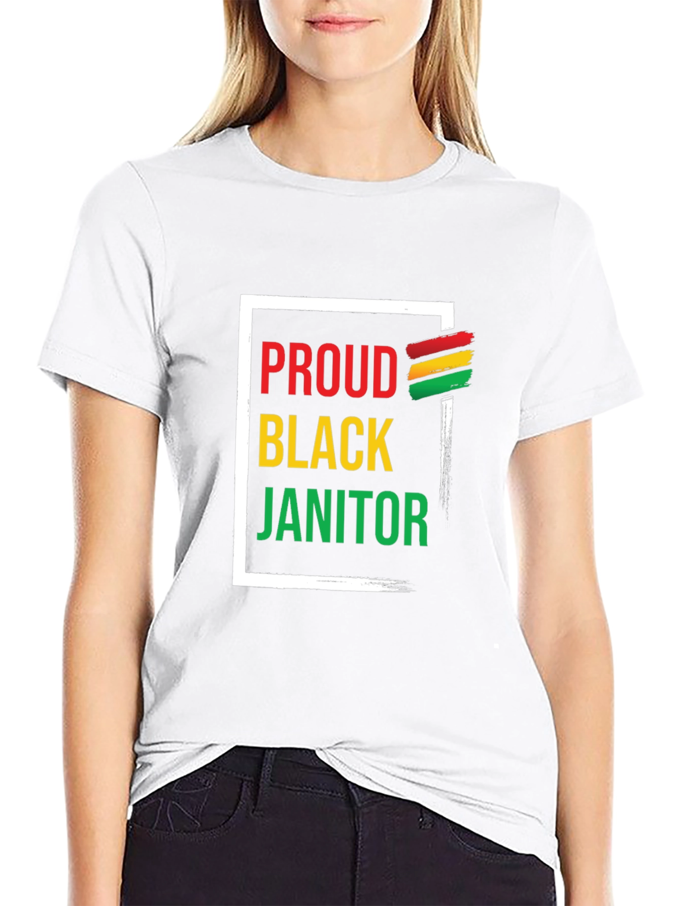 Proud Black Janitor Graphic Tee