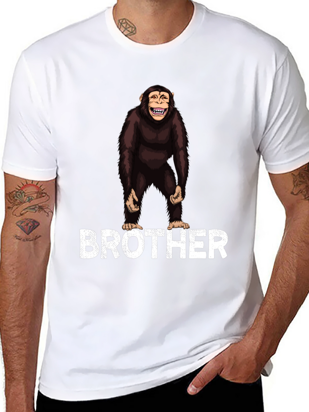 Chimpanzee Brother Graphic T-Shirt