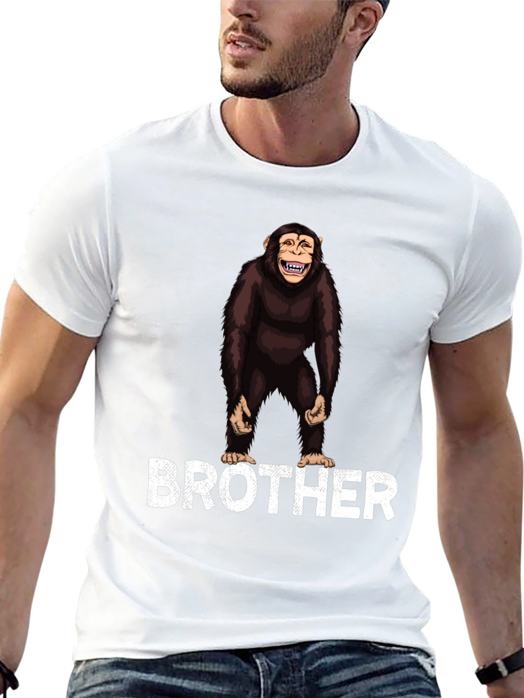 Chimpanzee Brother Graphic T-Shirt