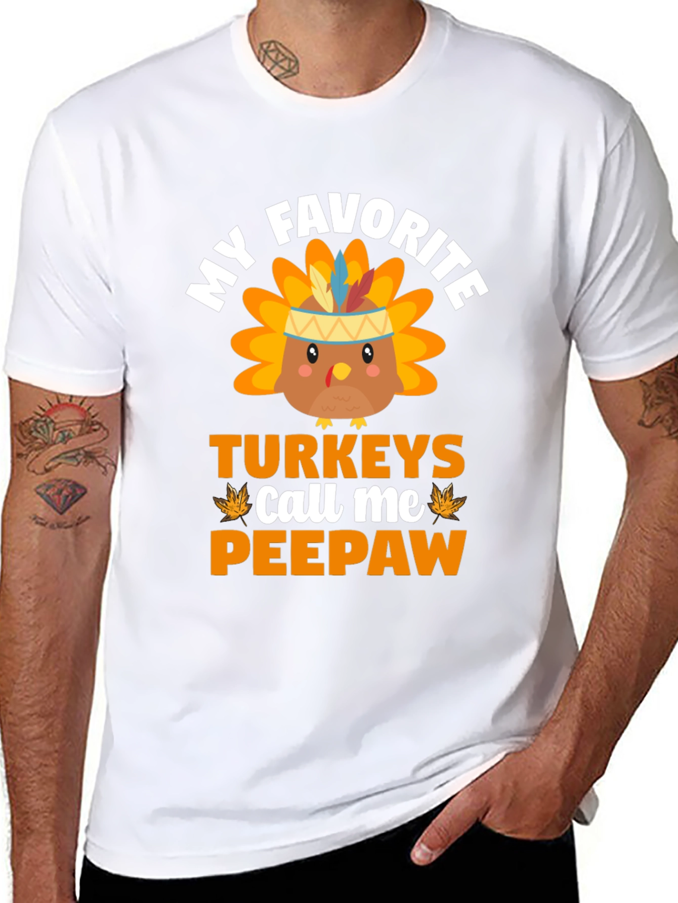 My Favorite Turkeys Call Me Peepaw T-Shirt