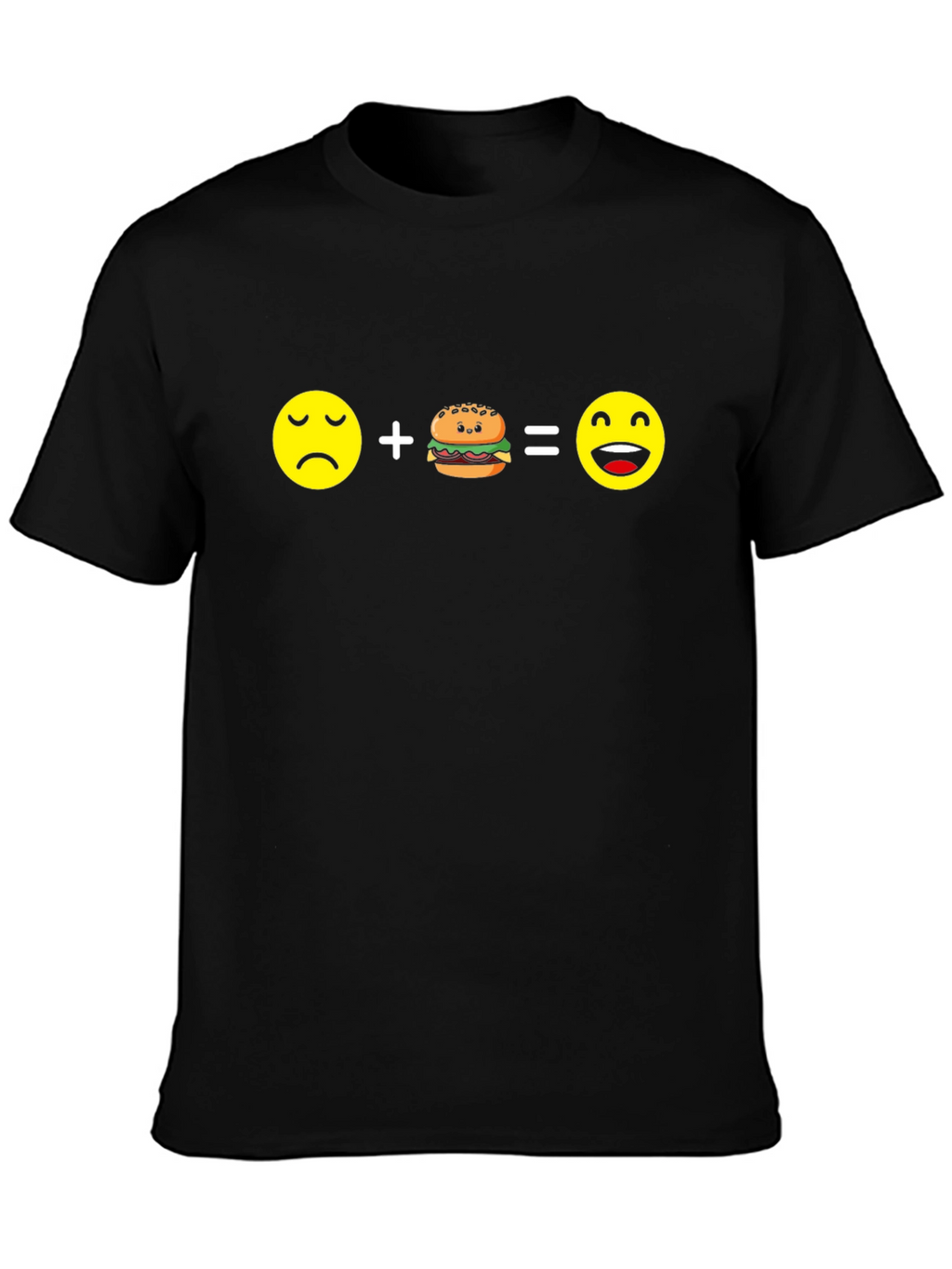 Sad + Burger = Happy T-Shirt