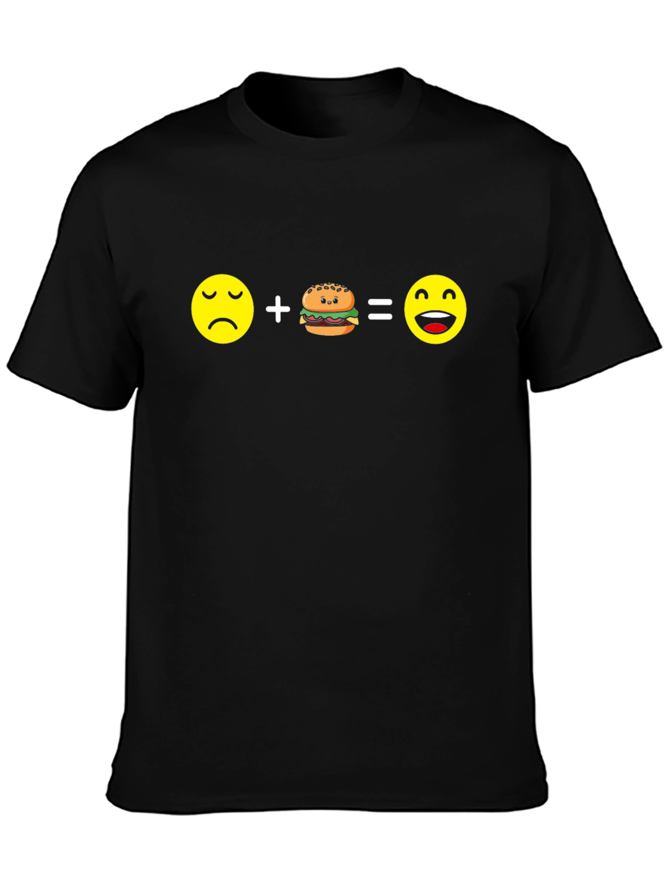 Sad + Burger = Happy T-Shirt