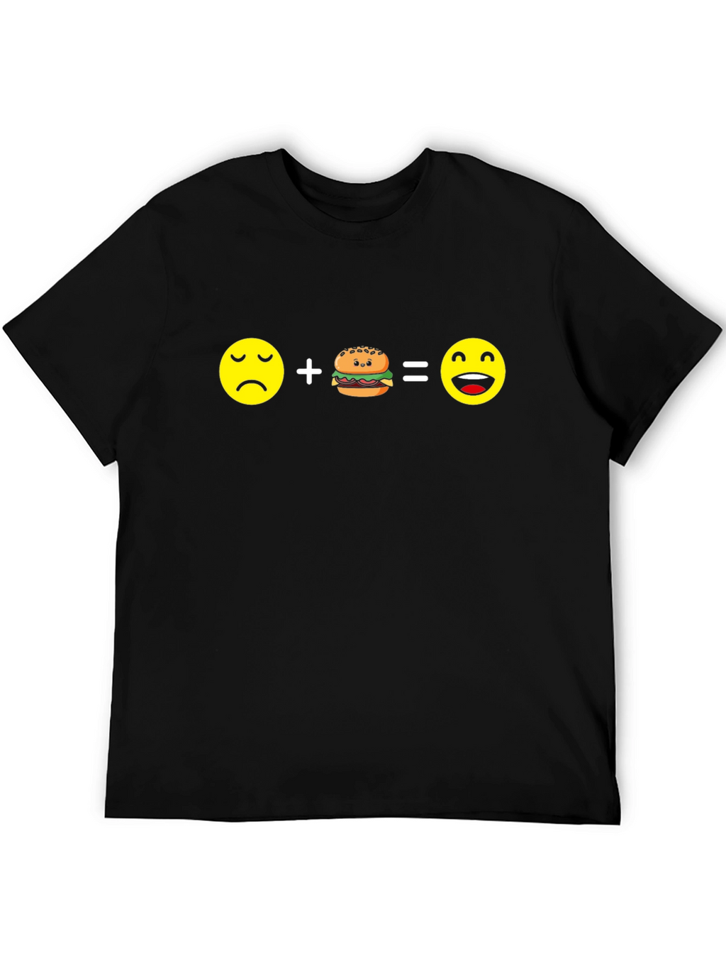 Sad + Burger = Happy T-Shirt