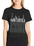 Sweet Home Chicago Graphic Tee - Black