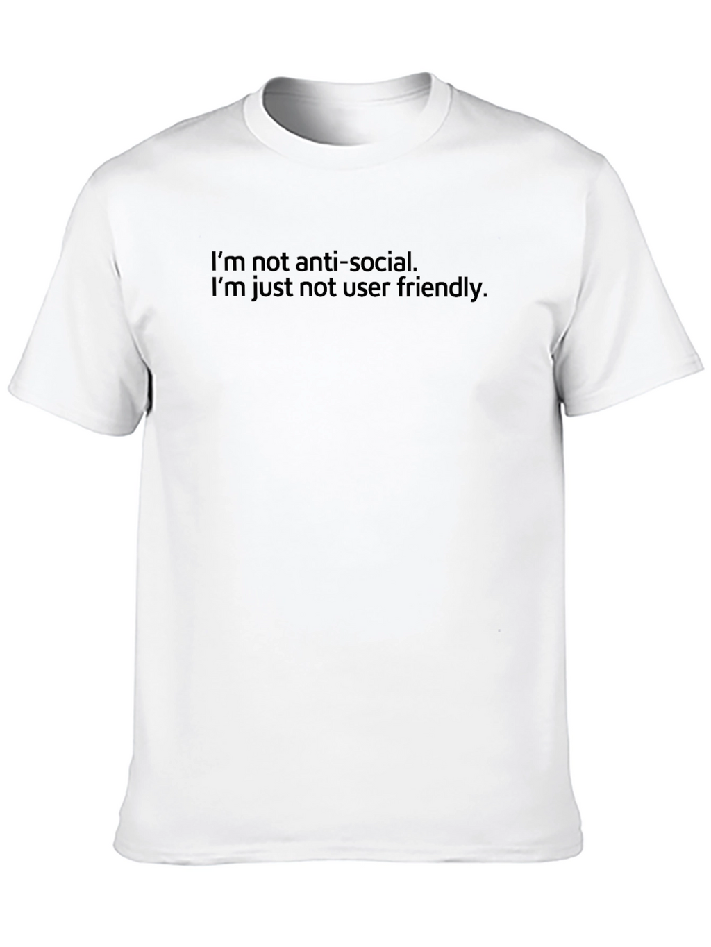 Anti-Social User Friendly Graphic T-Shirt