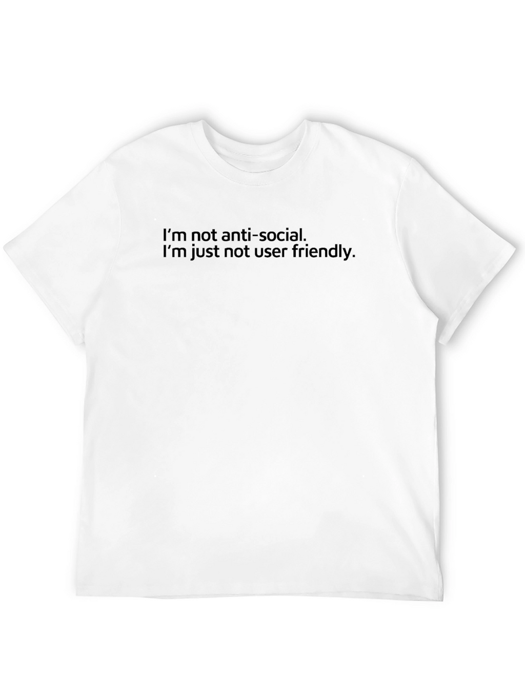 Anti-Social User Friendly Graphic T-Shirt