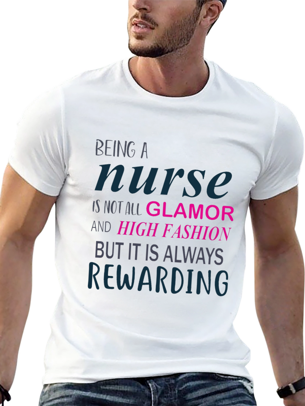 Nurse T-Shirt: Rewarding Career Apparel