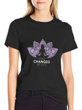 Yoga Changed My Life Black Graphic Tee