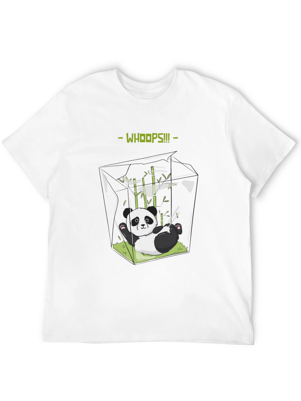 Whoops Panda T-Shirt - Funny Graphic Tee