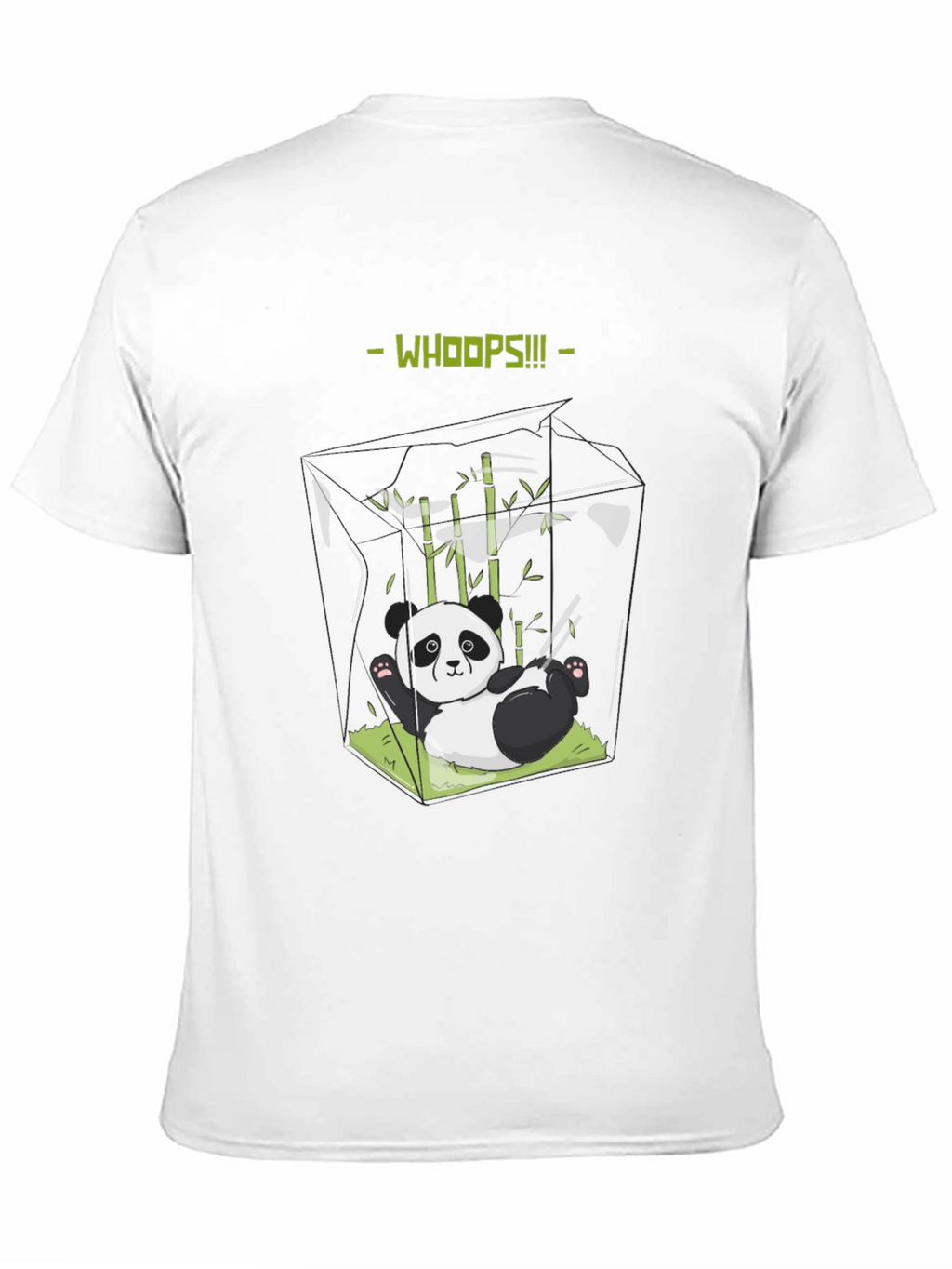 Whoops Panda T-Shirt - Funny Graphic Tee