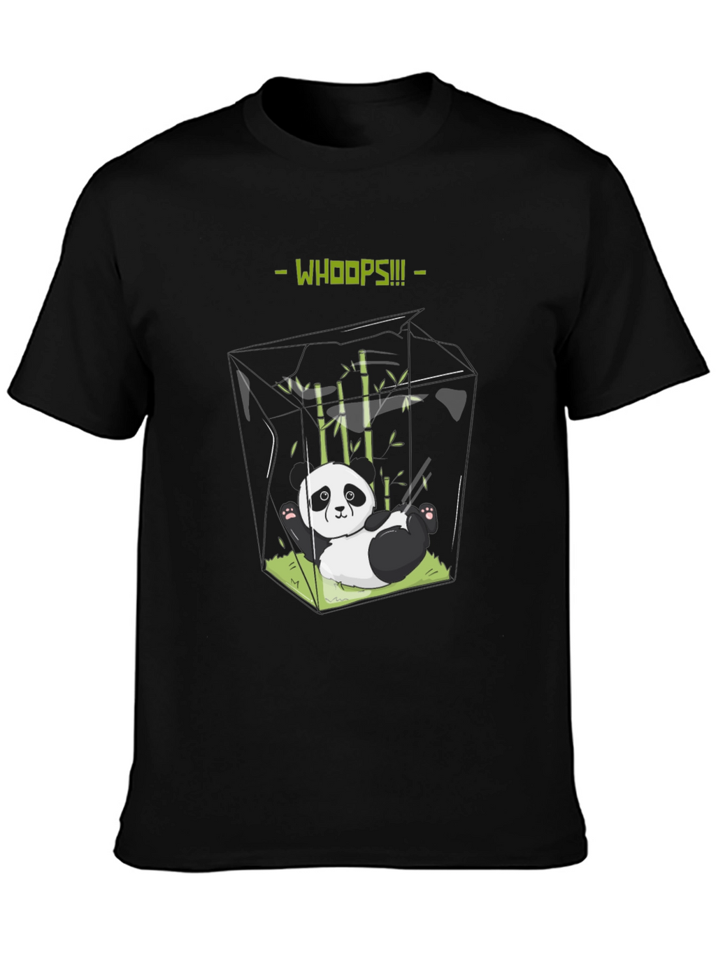 Whoops Panda T-Shirt - Funny Graphic Tee