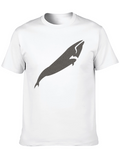 Whale Graphic Black T-Shirt