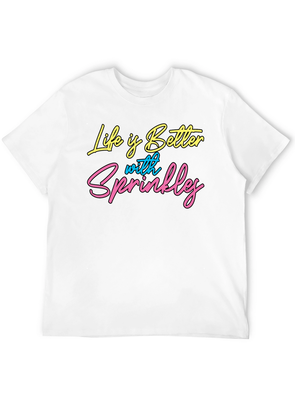 Life is Better with Sprinkles Black Graphic Tee