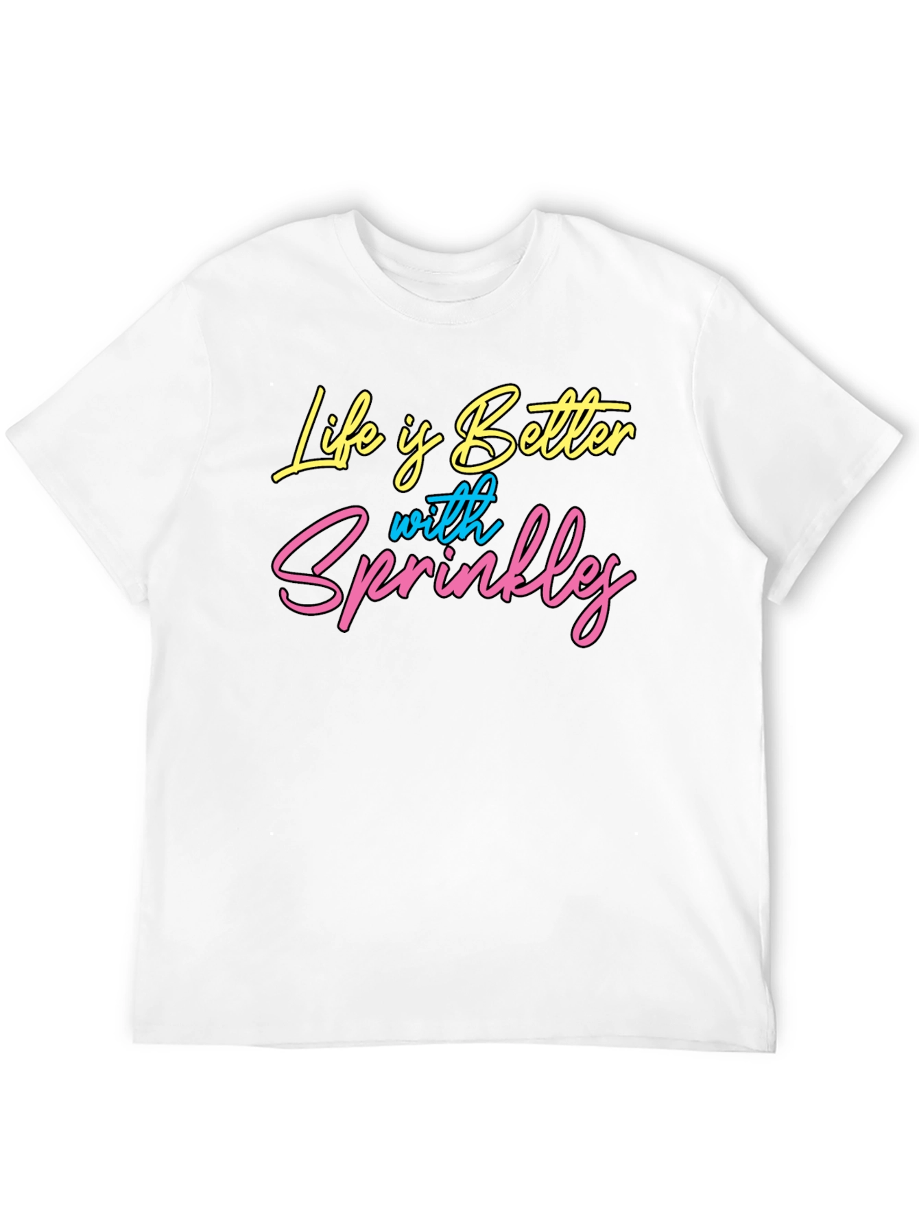 Life is Better with Sprinkles Black Graphic Tee