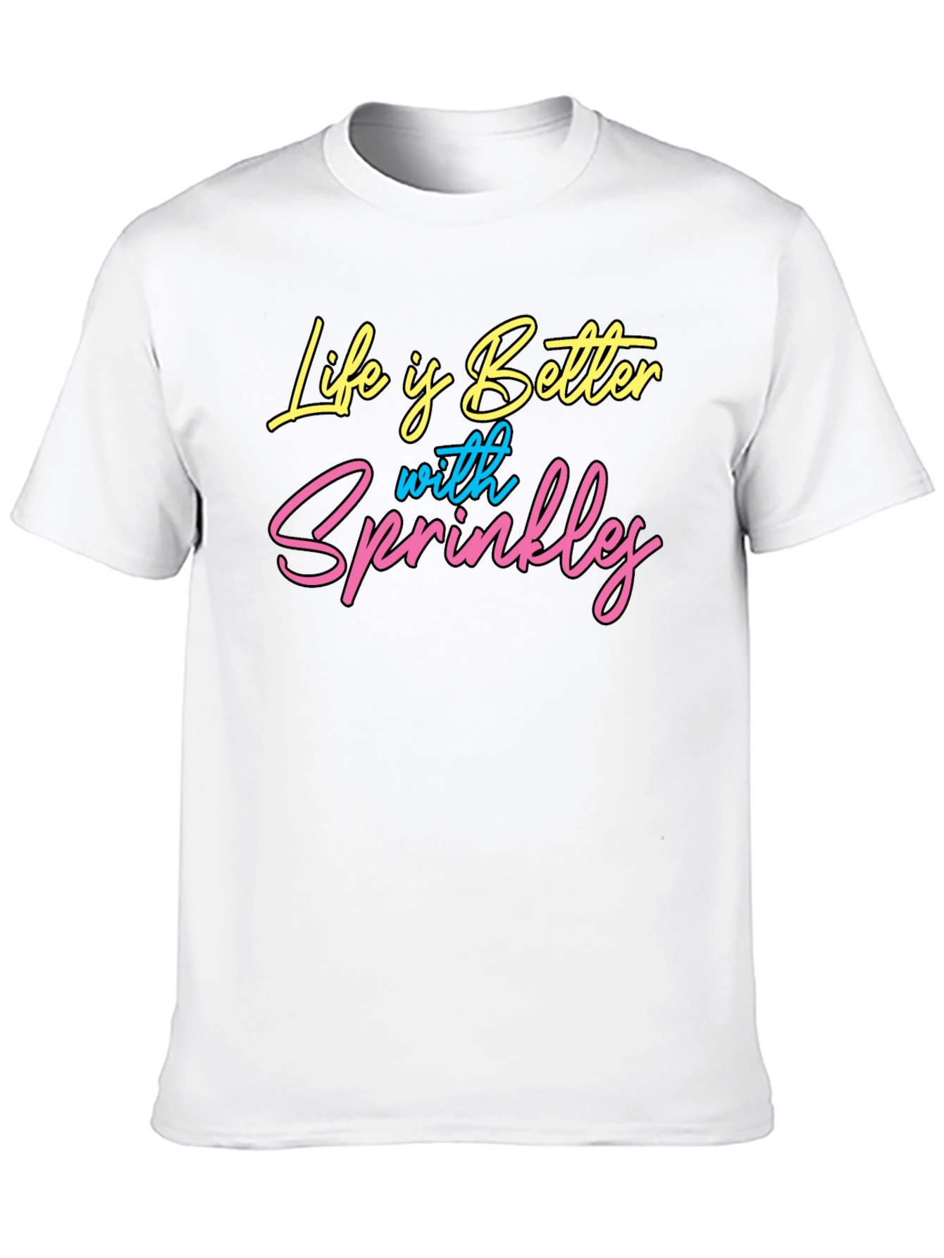 Life is Better with Sprinkles Black Graphic Tee