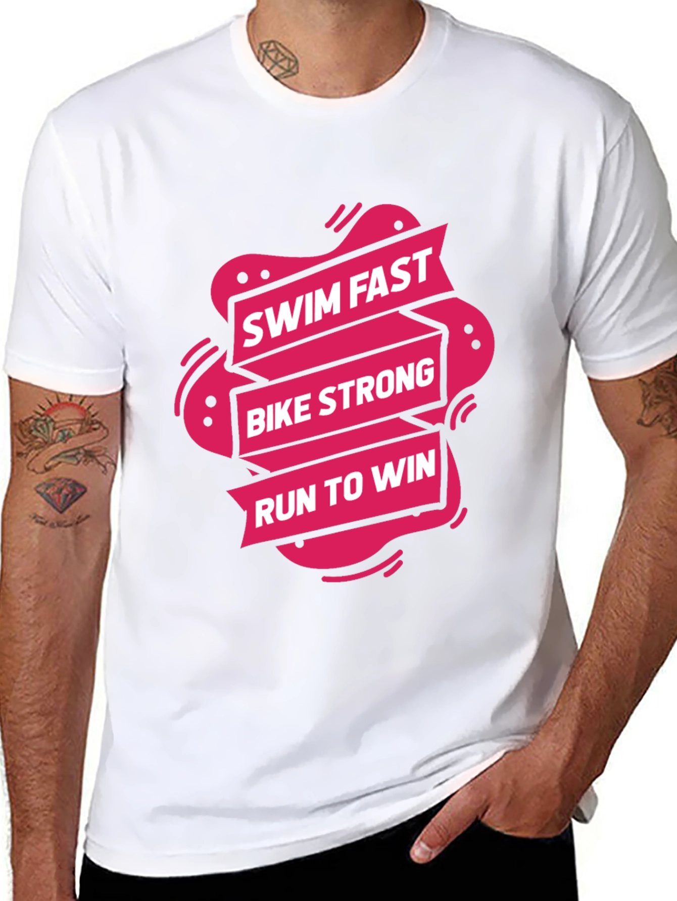Triathlon Training Tee: Swim Bike Run