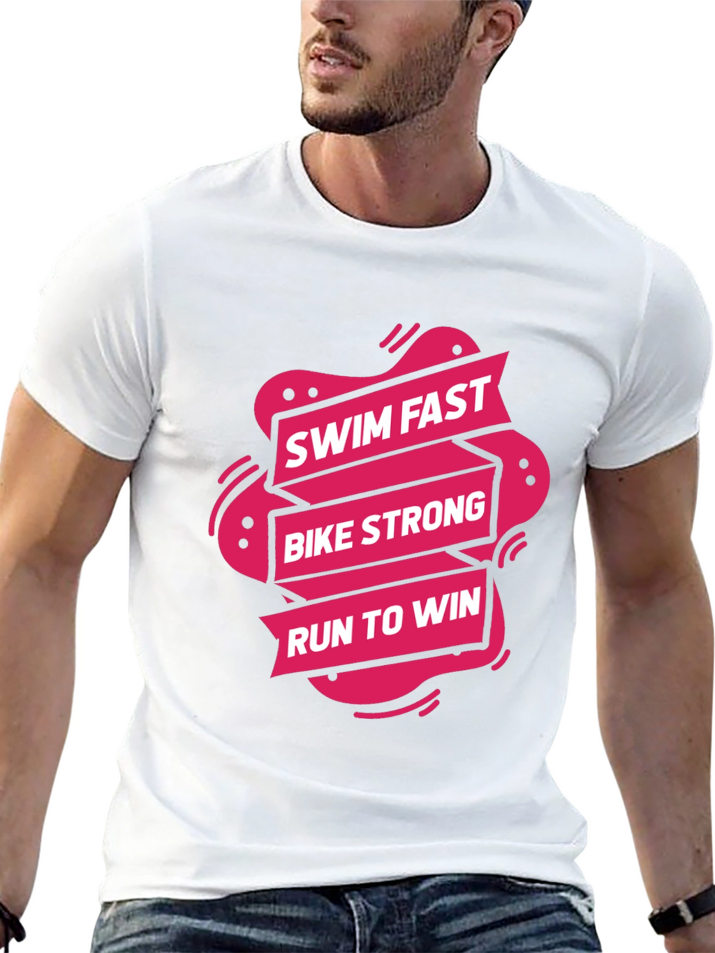 Triathlon Training Tee: Swim Bike Run