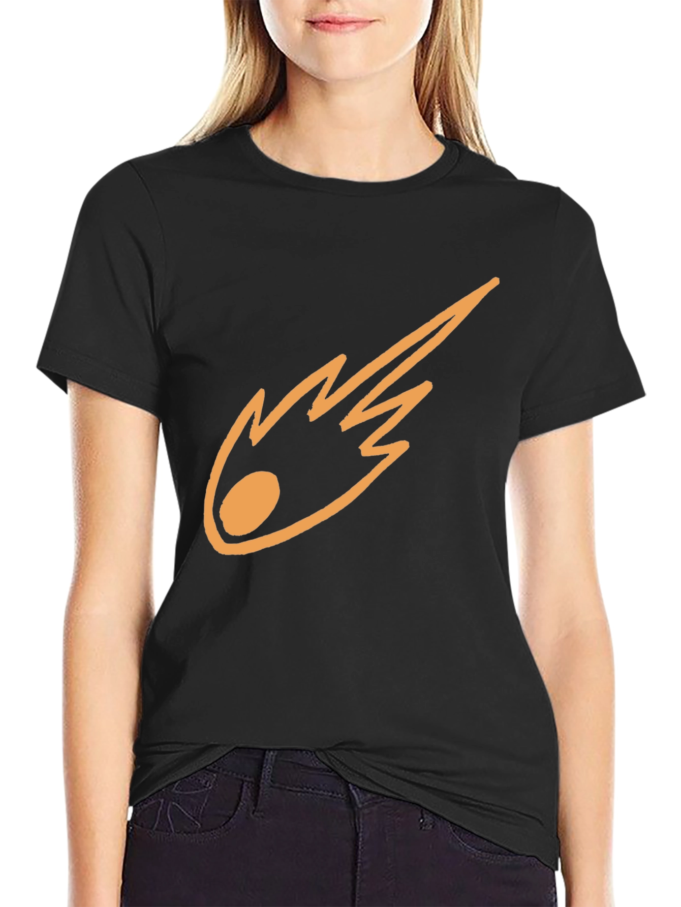 Meteor Graphic Black T-Shirt