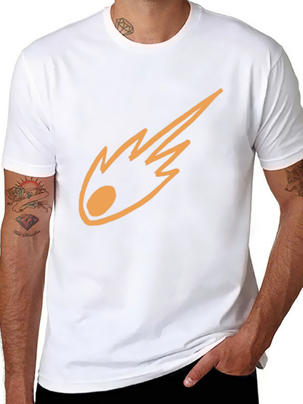 Meteor Graphic Black T-Shirt