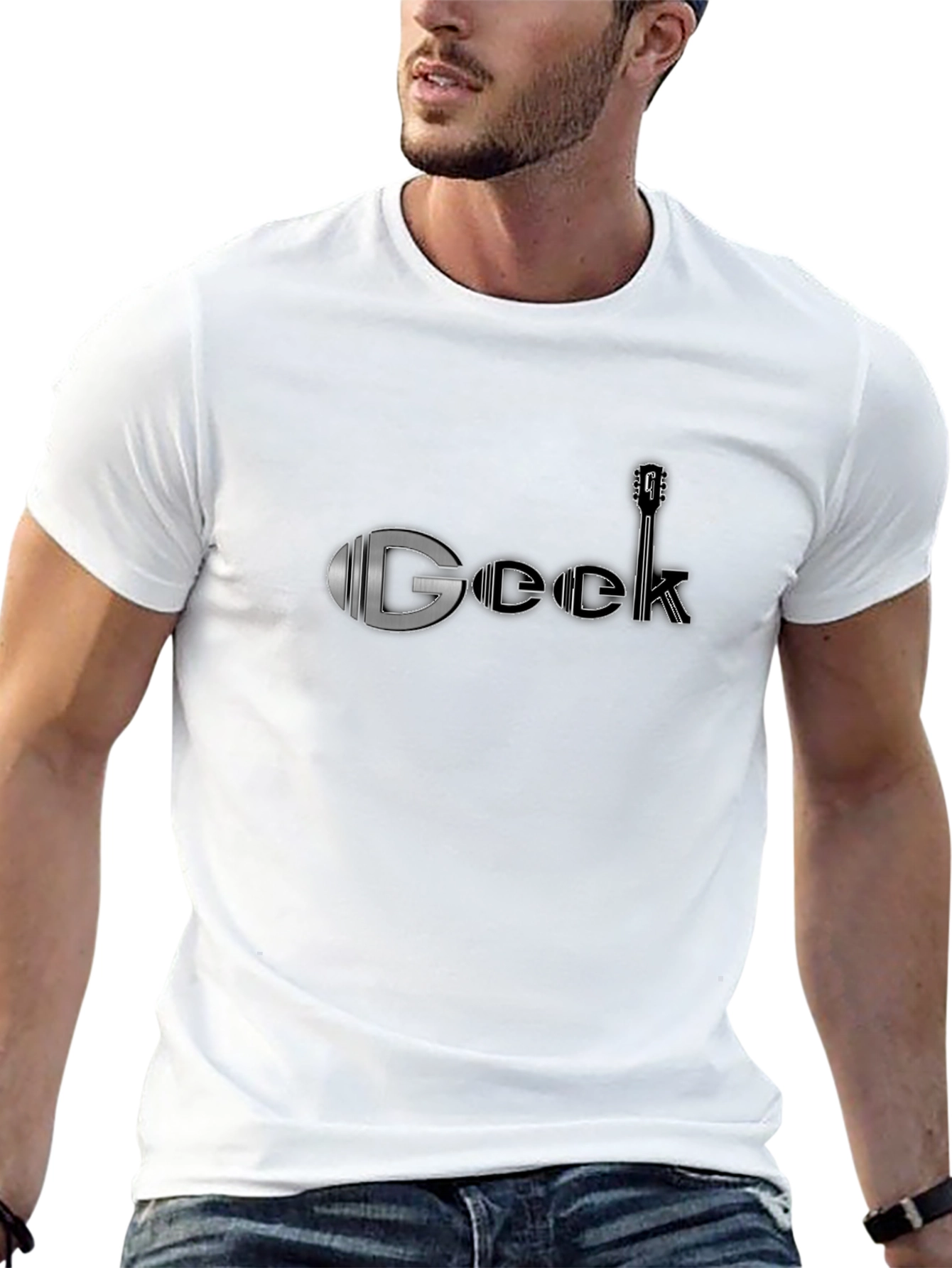Geek Guitar T-Shirt - Cool Graphic Tee