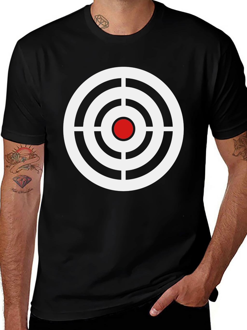 Target T-Shirt - Black and White