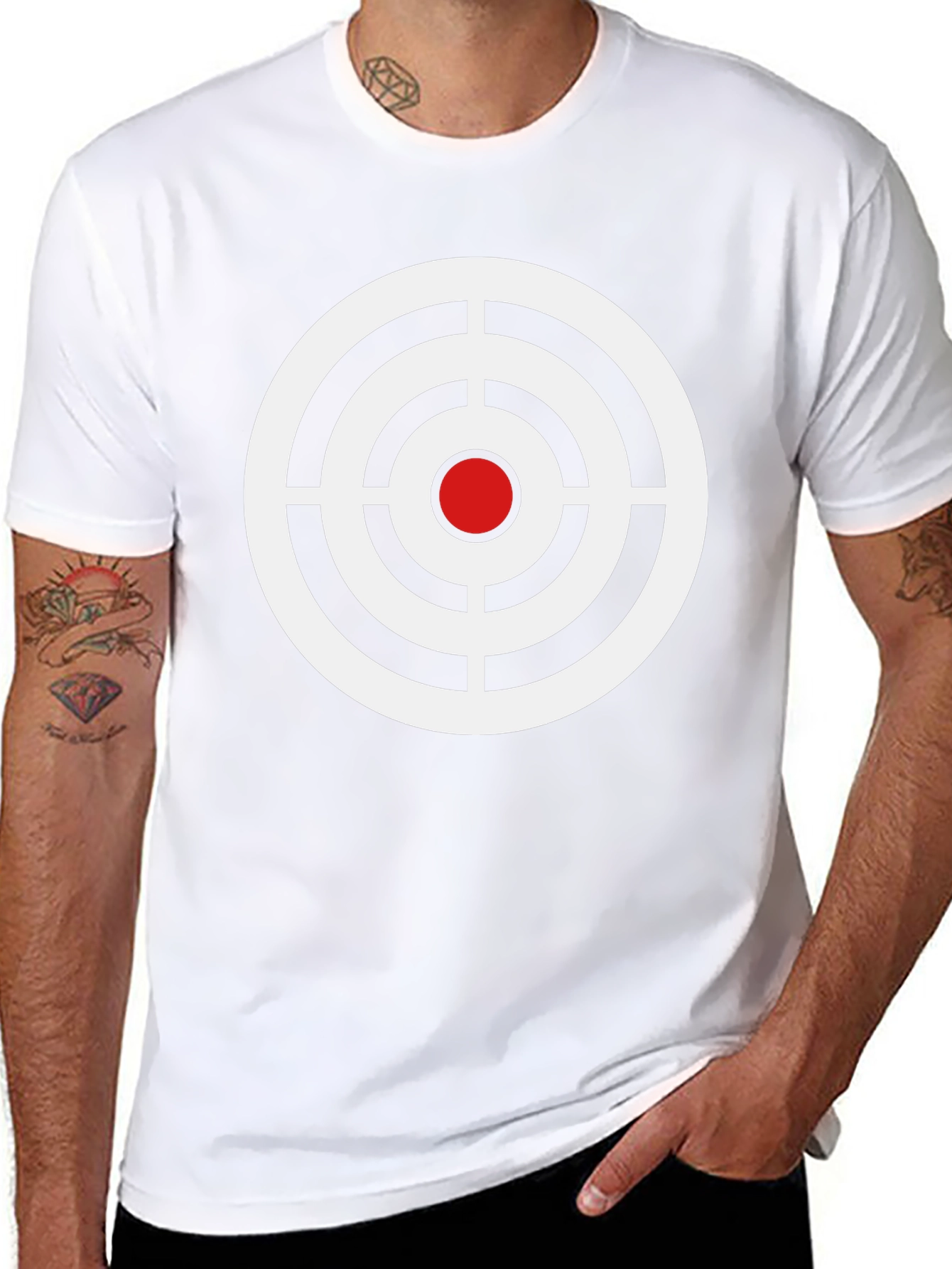 Target T-Shirt - Black and White