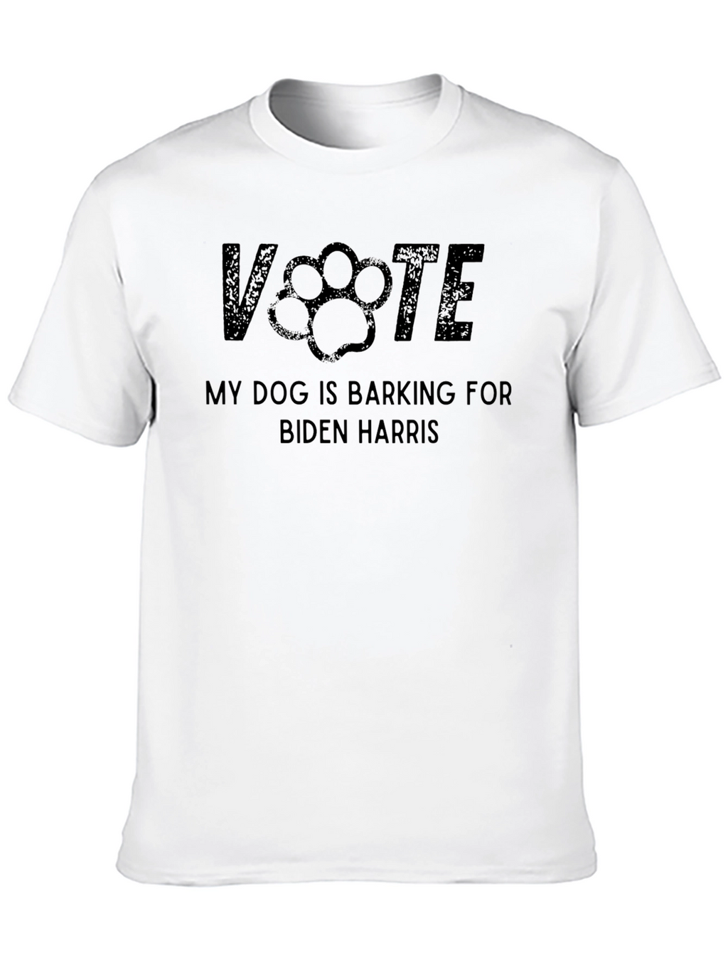 Vote Biden Harris Dog Paw Print T-Shirt