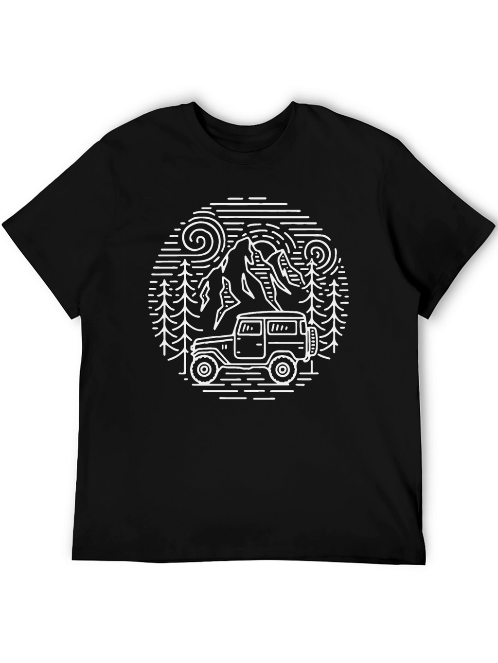 Mountain Adventure Graphic Tee - Black