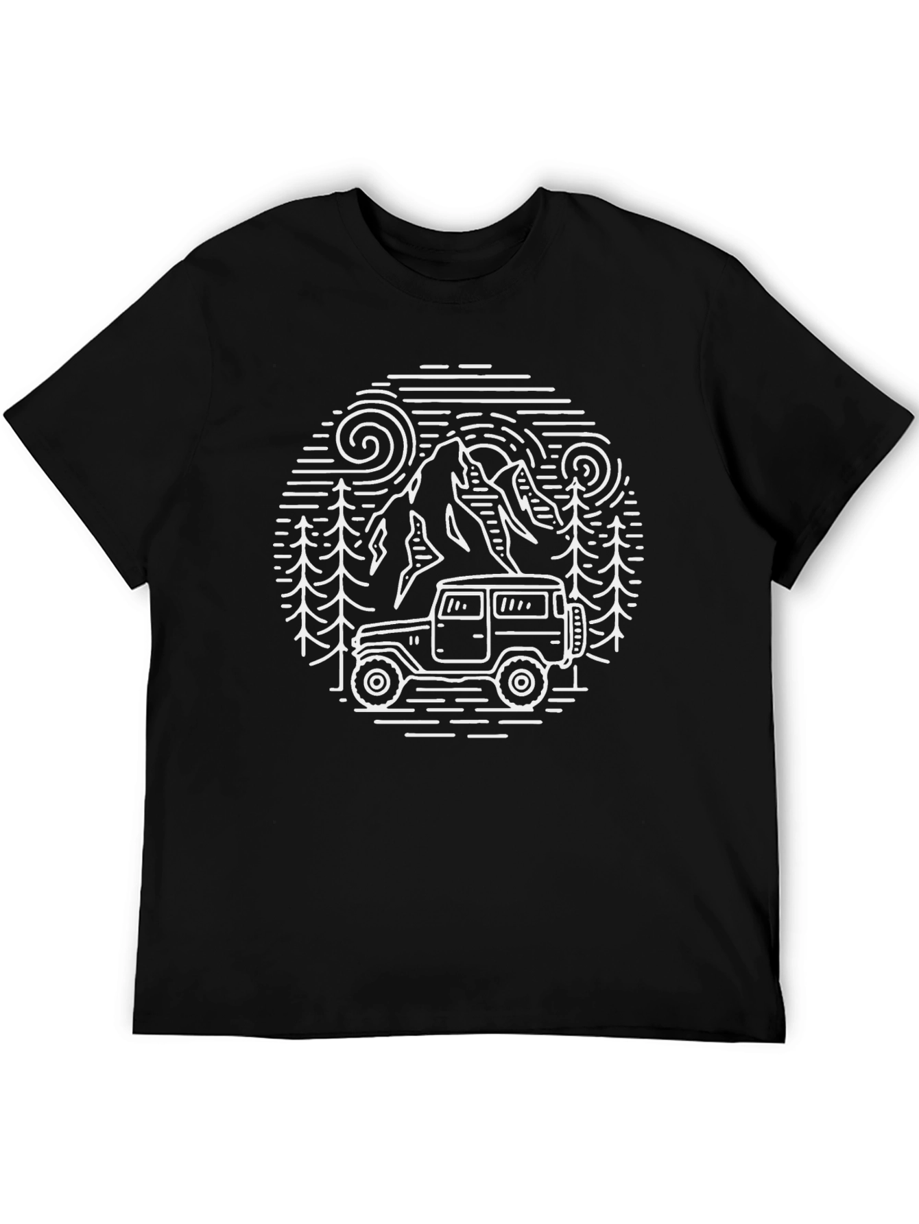 Mountain Adventure Graphic Tee - Black