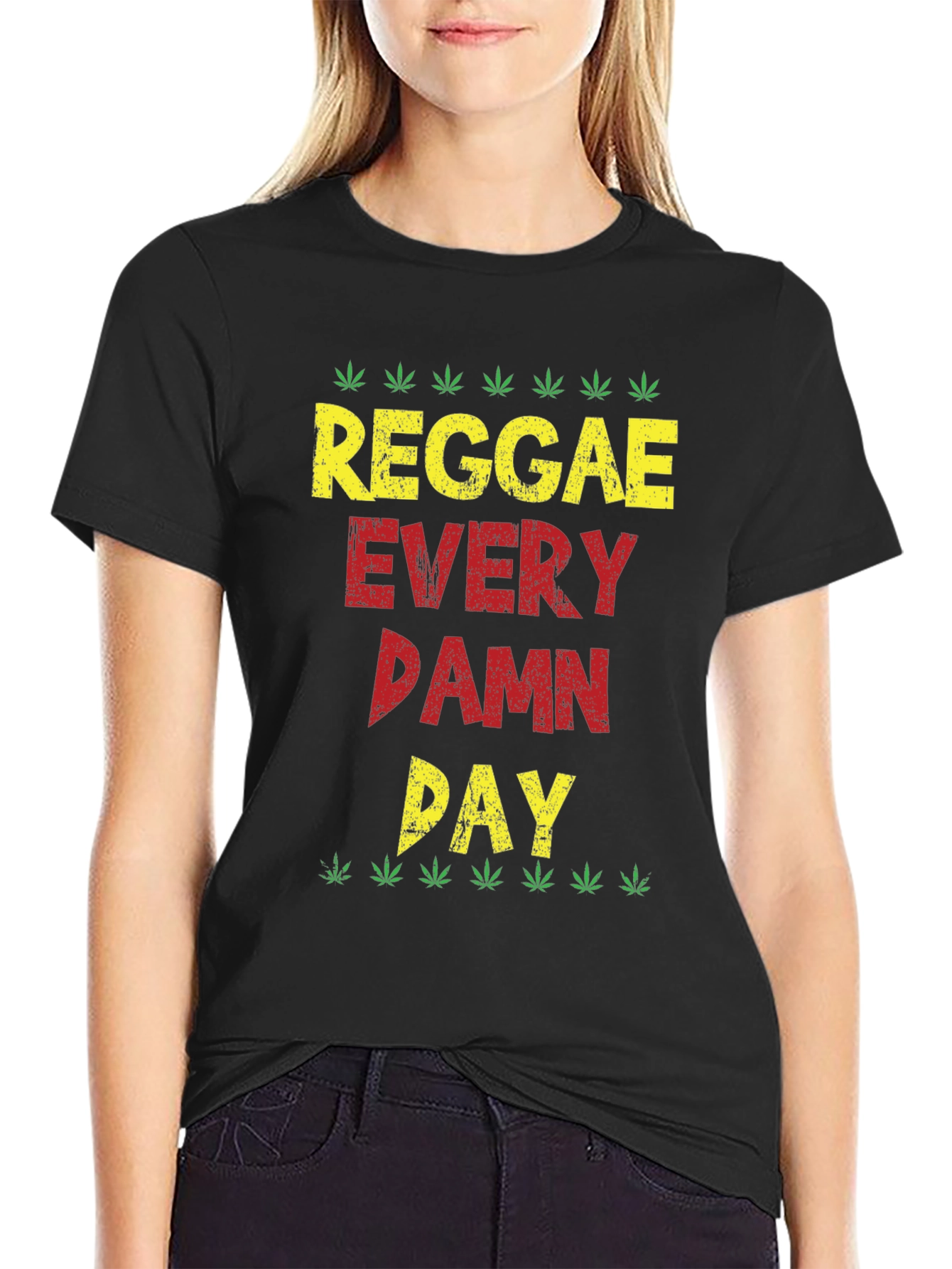 Reggae Every Damn Day T-Shirt - Casual Graphic Tee