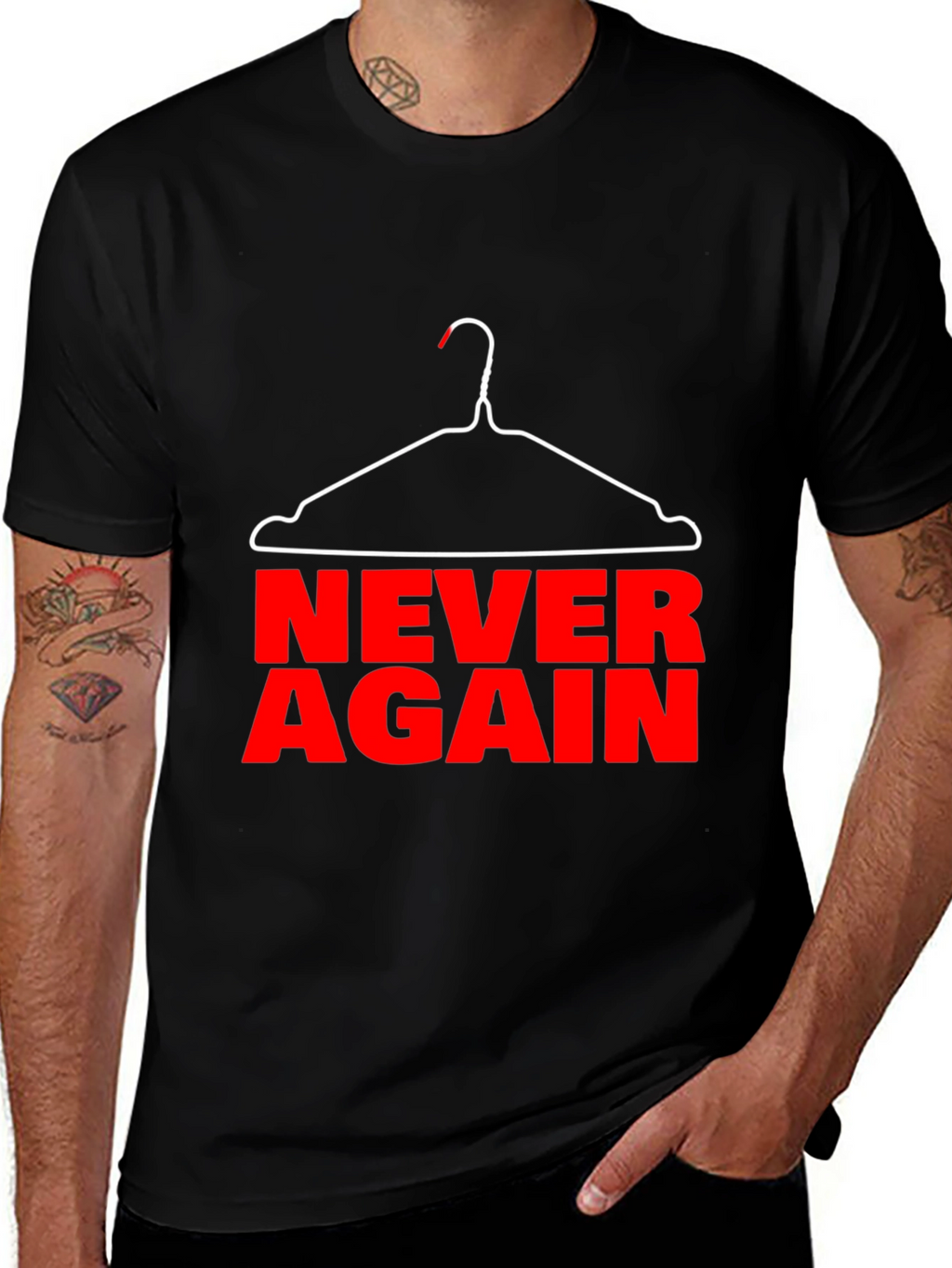 Never Again Pro-Choice Graphic Tee