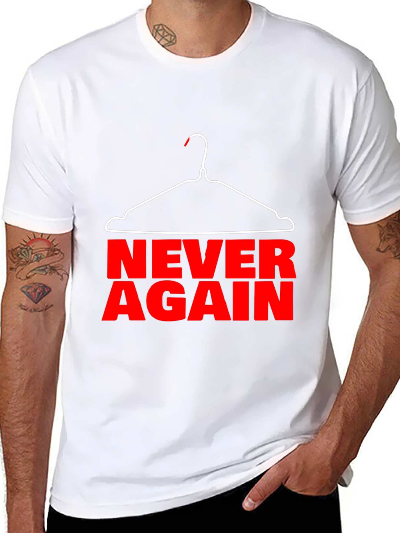 Never Again Pro-Choice Graphic Tee