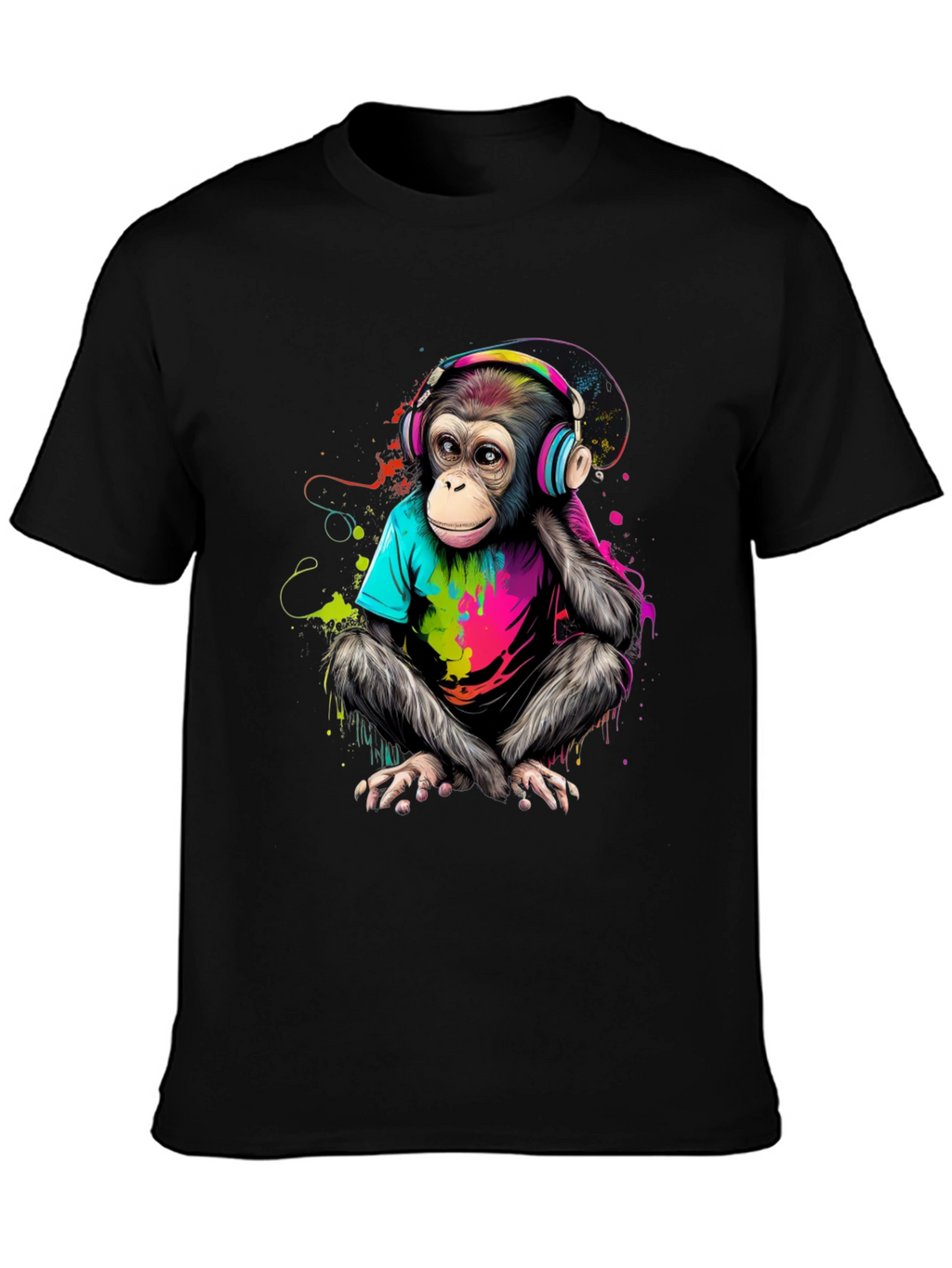 Cool Monkey T-Shirt - Vibrant Graphic Tee