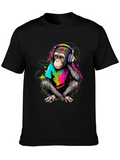 Cool Monkey T-Shirt - Vibrant Graphic Tee