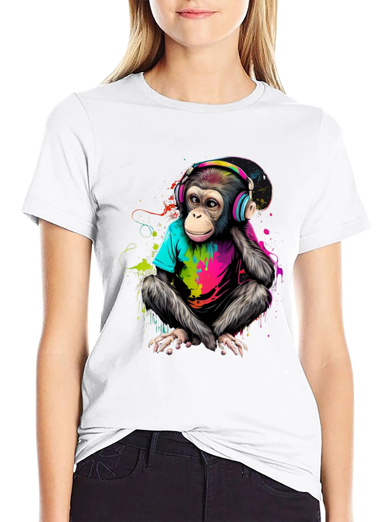 Cool Monkey T-Shirt - Vibrant Graphic Tee