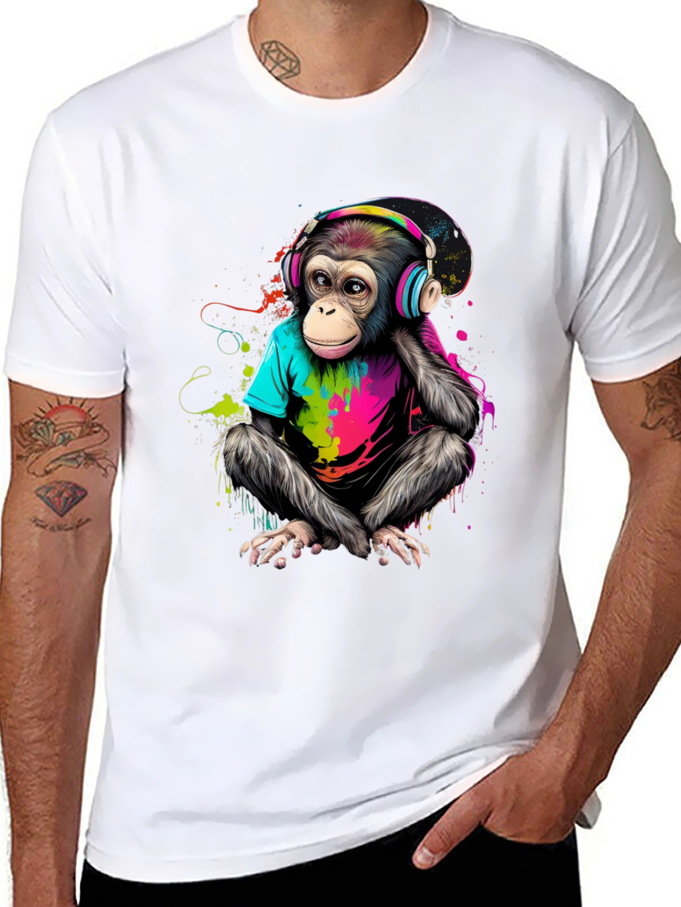 Cool Monkey T-Shirt - Vibrant Graphic Tee
