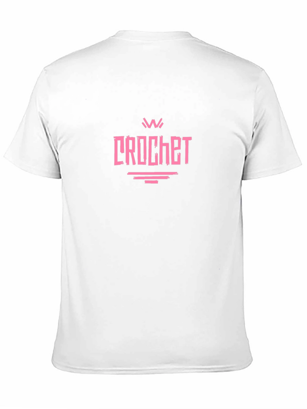 Crochet Graphic Tee - Black Cotton T-Shirt