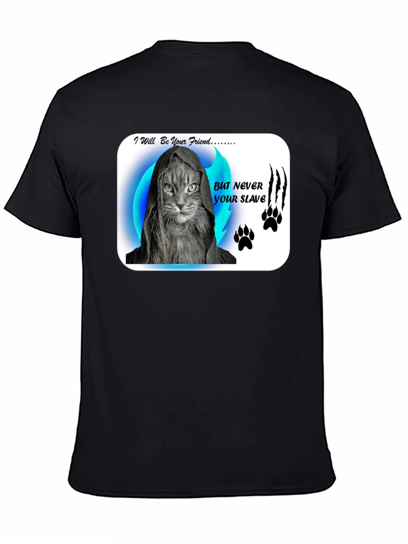 Friend Not Slave Cat T-Shirt