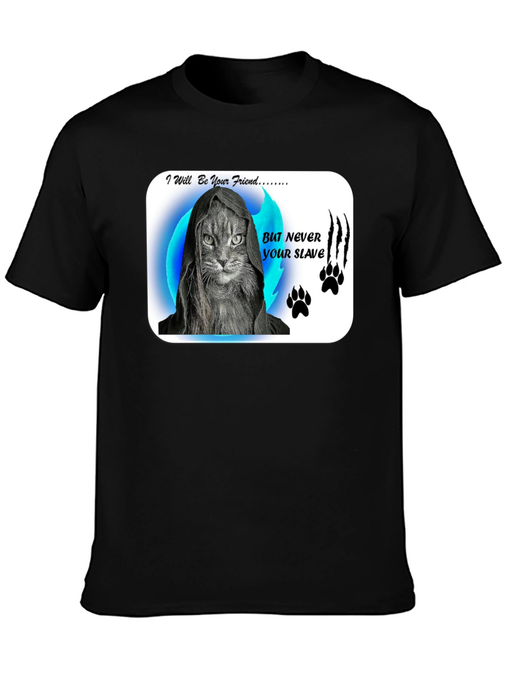 Friend Not Slave Cat T-Shirt
