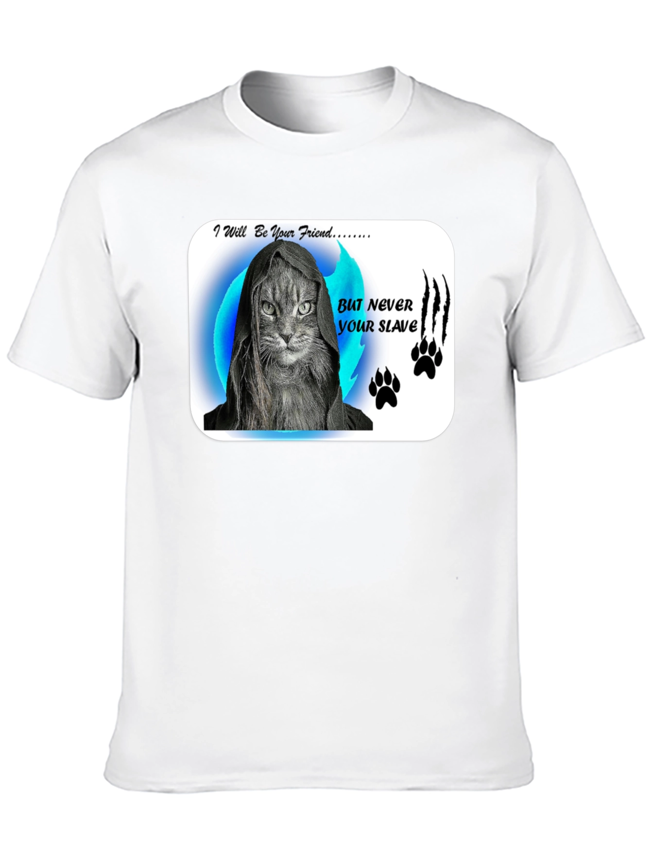 Friend Not Slave Cat T-Shirt