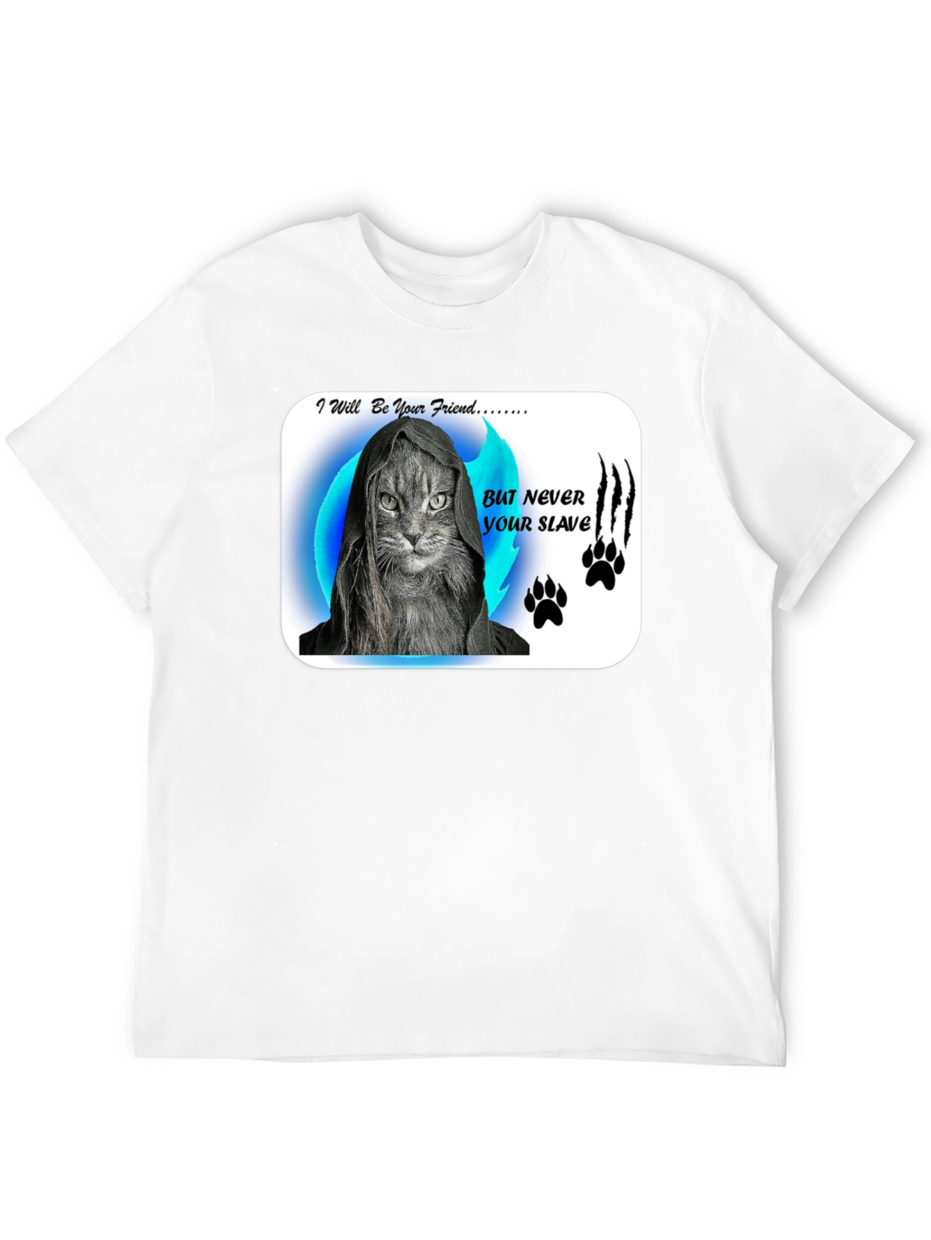 Friend Not Slave Cat T-Shirt