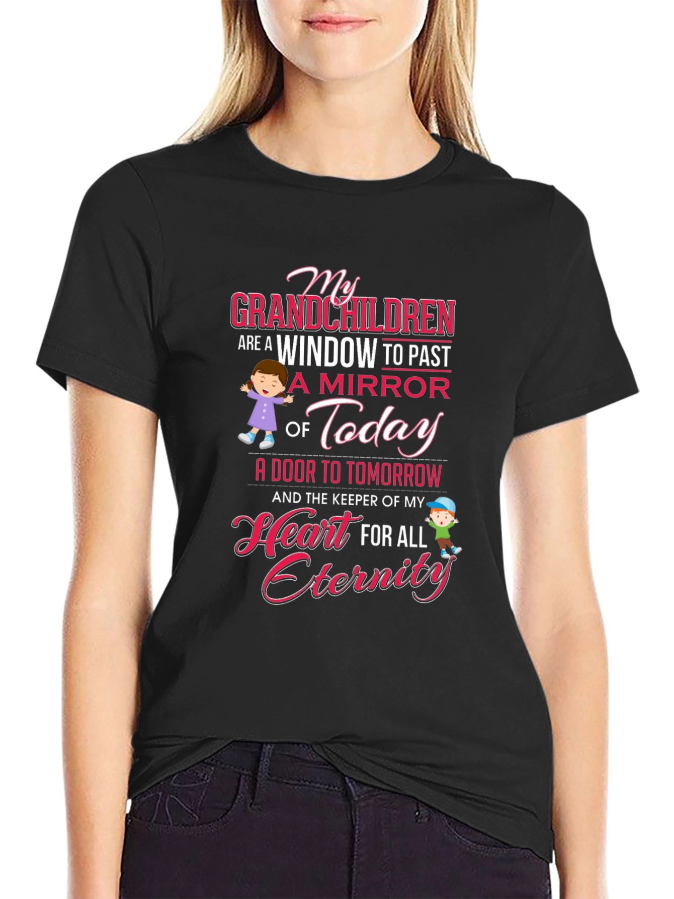 My Grandchildren T-Shirt - Heart Eternity Tee